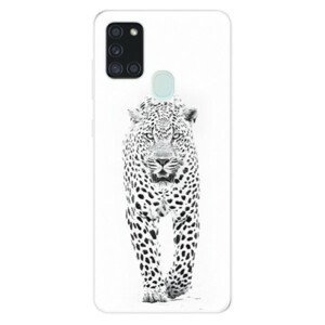 Odolné silikonové pouzdro iSaprio - White Jaguar - Samsung Galaxy A21s