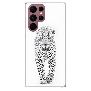 Odolné silikonové pouzdro iSaprio - White Jaguar - Samsung Galaxy S22 Ultra 5G