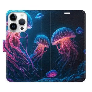 Flipové pouzdro iSaprio - Jellyfish - iPhone 15 Pro