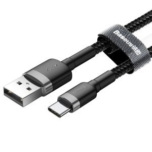 Nabíjecí a datový odolný kabel Baseus USB na USB-C, 3A, 1m