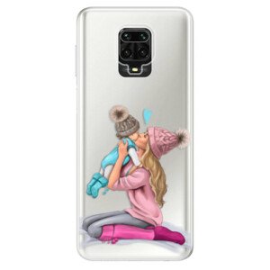 Odolné silikonové pouzdro iSaprio - Kissing Mom - Blond and Boy - Xiaomi Redmi Note 9 Pro / Note 9S