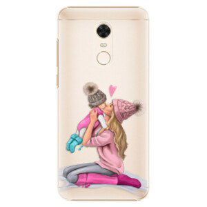Plastové pouzdro iSaprio - Kissing Mom - Blond and Girl - Xiaomi Redmi 5 Plus