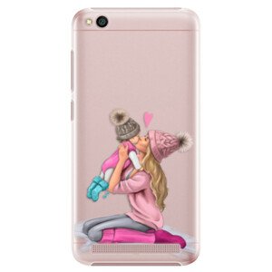 Plastové pouzdro iSaprio - Kissing Mom - Blond and Girl - Xiaomi Redmi 5A