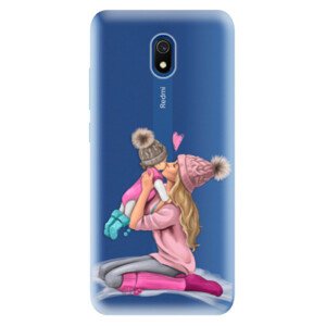 Odolné silikonové pouzdro iSaprio - Kissing Mom - Blond and Girl - Xiaomi Redmi 8A