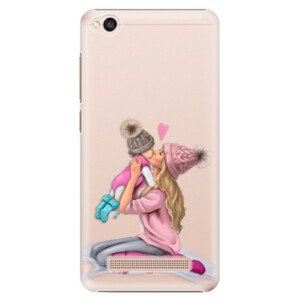 Plastové pouzdro iSaprio - Kissing Mom - Blond and Girl - Xiaomi Redmi 4A