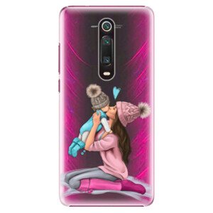 Plastové pouzdro iSaprio - Kissing Mom - Brunette and Boy - Xiaomi Mi 9T