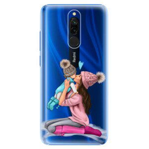 Plastové pouzdro iSaprio - Kissing Mom - Brunette and Boy - Xiaomi Redmi 8