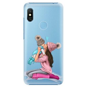 Plastové pouzdro iSaprio - Kissing Mom - Brunette and Boy - Xiaomi Redmi Note 6 Pro