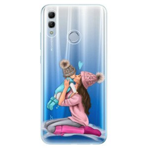 Odolné silikonové pouzdro iSaprio - Kissing Mom - Brunette and Boy - Huawei Honor 10 Lite