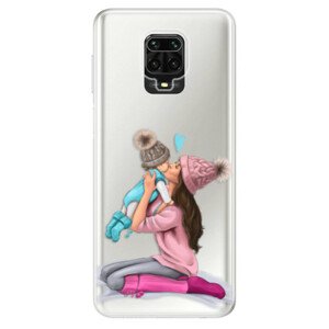 Odolné silikonové pouzdro iSaprio - Kissing Mom - Brunette and Boy - Xiaomi Redmi Note 9 Pro / Note 9S