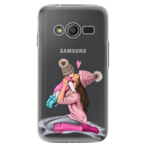 Plastové pouzdro iSaprio - Kissing Mom - Brunette and Girl - Samsung Galaxy Trend 2 Lite