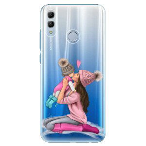 Plastové pouzdro iSaprio - Kissing Mom - Brunette and Girl - Huawei Honor 10 Lite