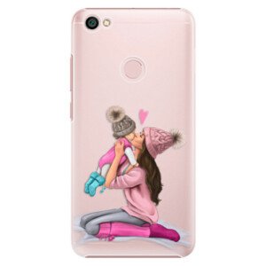 Plastové pouzdro iSaprio - Kissing Mom - Brunette and Girl - Xiaomi Redmi Note 5A / 5A Prime