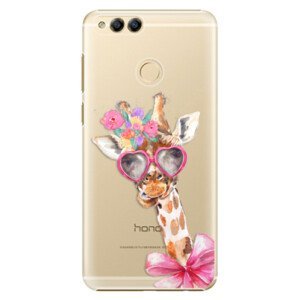 Plastové pouzdro iSaprio - Lady Giraffe - Huawei Honor 7X