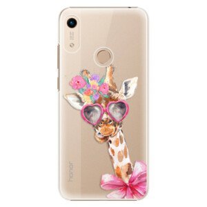 Plastové pouzdro iSaprio - Lady Giraffe - Huawei Honor 8A