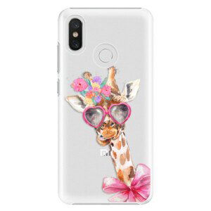 Plastové pouzdro iSaprio - Lady Giraffe - Xiaomi Mi 8