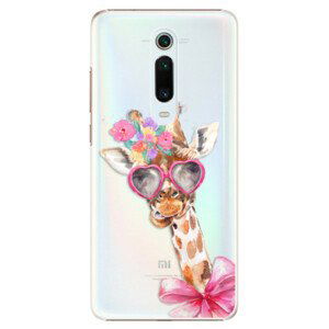 Plastové pouzdro iSaprio - Lady Giraffe - Xiaomi Mi 9T Pro