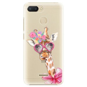 Plastové pouzdro iSaprio - Lady Giraffe - Xiaomi Redmi 6