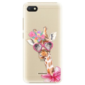 Plastové pouzdro iSaprio - Lady Giraffe - Xiaomi Redmi 6A