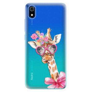 Odolné silikonové pouzdro iSaprio - Lady Giraffe - Xiaomi Redmi 7A