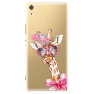 Plastové pouzdro iSaprio - Lady Giraffe - Sony Xperia XA1 Ultra