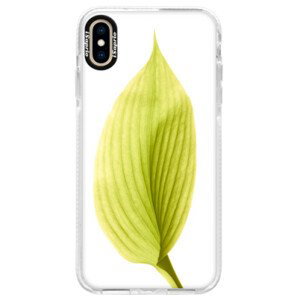 Silikonové pouzdro Bumper iSaprio - Green Leaf - iPhone XS Max