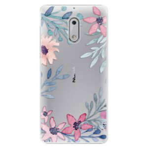 Plastové pouzdro iSaprio - Leaves and Flowers - Nokia 6