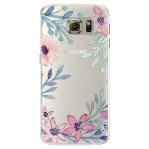 Silikonové pouzdro iSaprio - Leaves and Flowers - Samsung Galaxy S6