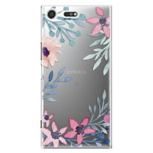 Plastové pouzdro iSaprio - Leaves and Flowers - Sony Xperia XZ Premium