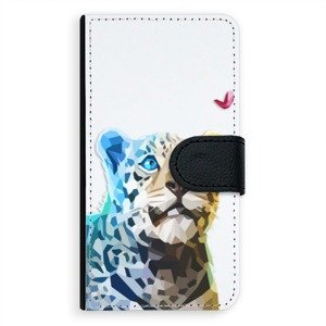 Univerzální flipové pouzdro iSaprio - Leopard With Butterfly - Flip XL