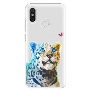 Plastové pouzdro iSaprio - Leopard With Butterfly - Xiaomi Mi 8