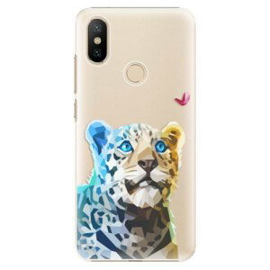 Plastové pouzdro iSaprio - Leopard With Butterfly - Xiaomi Mi A2