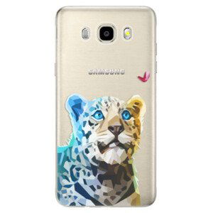 Odolné silikonové pouzdro iSaprio - Leopard With Butterfly - Samsung Galaxy J5 2016