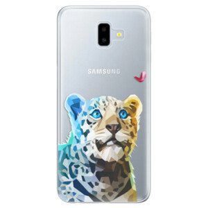 Odolné silikonové pouzdro iSaprio - Leopard With Butterfly - Samsung Galaxy J6+