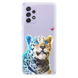 Odolné silikonové pouzdro iSaprio - Leopard With Butterfly - Samsung Galaxy A52/A52 5G