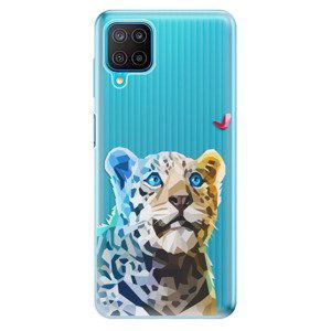 Odolné silikonové pouzdro iSaprio - Leopard With Butterfly - Samsung Galaxy M12