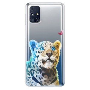 Odolné silikonové pouzdro iSaprio - Leopard With Butterfly - Samsung Galaxy M31s