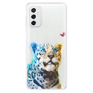 Odolné silikonové pouzdro iSaprio - Leopard With Butterfly - Samsung Galaxy M52 5G