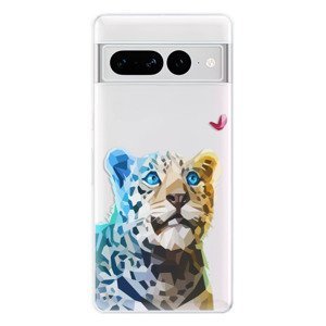 Odolné silikonové pouzdro iSaprio - Leopard With Butterfly - Google Pixel 7 Pro 5G