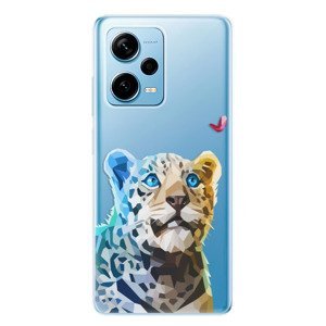 Odolné silikonové pouzdro iSaprio - Leopard With Butterfly - Xiaomi Redmi Note 12 Pro 5G / Poco X5 Pro 5G