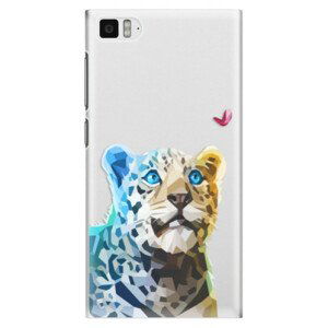 Plastové pouzdro iSaprio - Leopard With Butterfly - Xiaomi Mi3