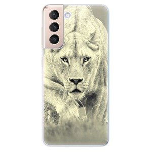 Odolné silikonové pouzdro iSaprio - Lioness 01 - Samsung Galaxy S21
