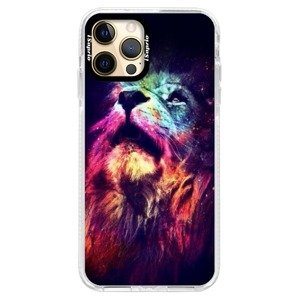 Silikonové pouzdro Bumper iSaprio - Lion in Colors - iPhone 12 Pro Max