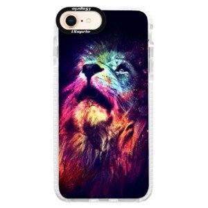 Silikonové pouzdro Bumper iSaprio - Lion in Colors - iPhone 8