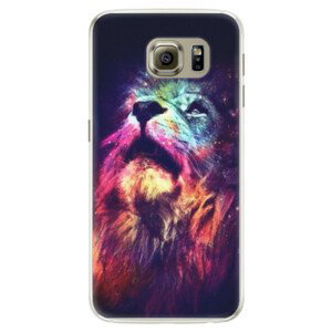 Silikonové pouzdro iSaprio - Lion in Colors - Samsung Galaxy S6 Edge
