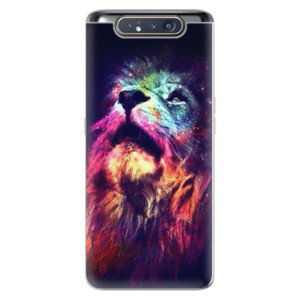 Odolné silikonové pouzdro iSaprio - Lion in Colors - Samsung Galaxy A80