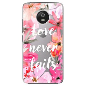 Plastové pouzdro iSaprio - Love Never Fails - Lenovo Moto G5