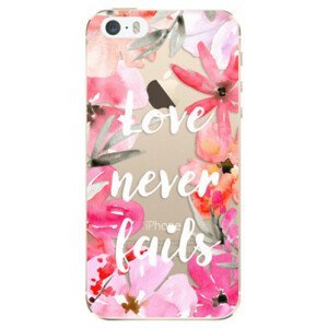 Odolné silikonové pouzdro iSaprio - Love Never Fails - iPhone 5/5S/SE