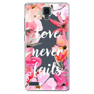 Plastové pouzdro iSaprio - Love Never Fails - Xiaomi Redmi Note