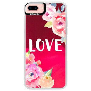Neonové pouzdro Pink iSaprio - Love - iPhone 7 Plus